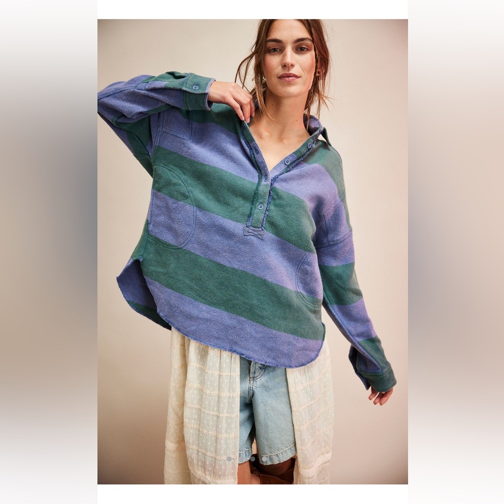 We The Free Arizona Sky Striped Pullover NWT